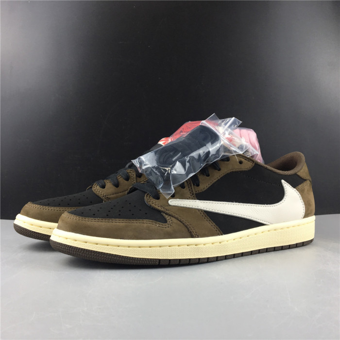 TRAVIS SCOTT AIR JORDAN 1 LOW DARK MOCHA CQ4277-001