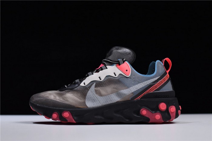 Nike React Element 87 Blue Chill Solar Red AQ1090-006