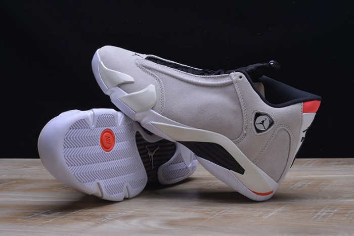 AIR JORDAN 14 RETRO "DESERT SAND" black/ white mens 487471-021