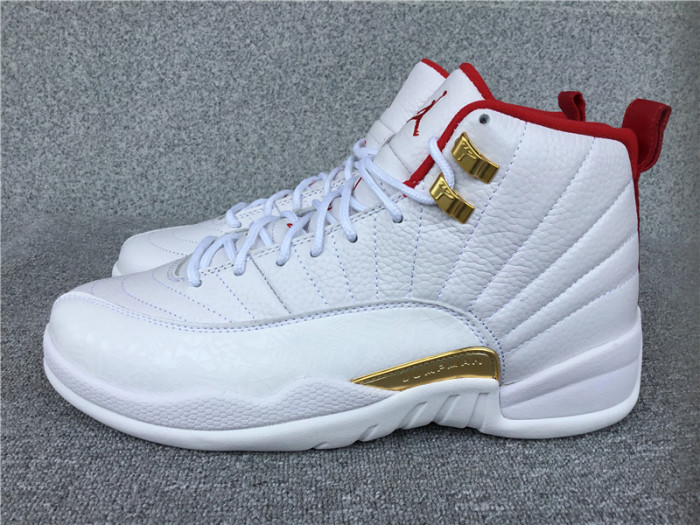 Air Jordan 12 FIBA White University Red 130690-107