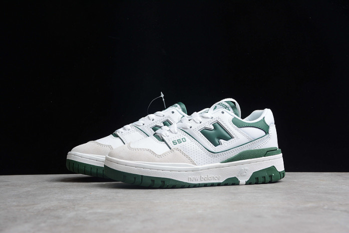 NEW BALANCE 550 WHITE GREEN BB550WT1