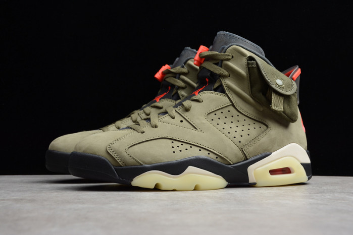 Travis Scott Air Jordan 6 Medium Olive - CN1084-200