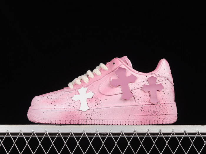 NIKE AIR FORCE 1 "Pink Chrome Hearts" DD8959-100