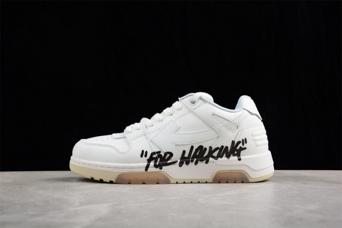 OFF-WHITE Out Of Office OOO Low Tops For Walking White Black Low OW-44