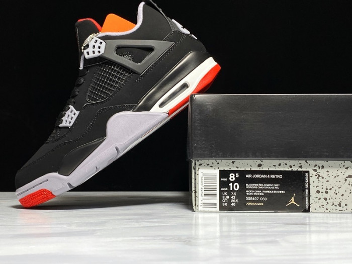 Jordan 4 Bred/ Black Cement (2019) - 308497-060