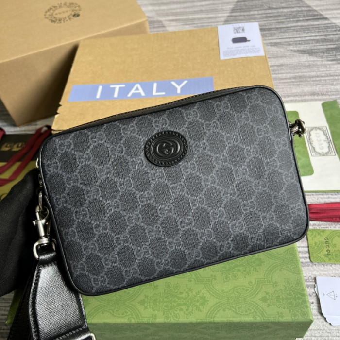 G**UCCI Shoulder bag with Interlocking G 24.5* 16*4.5CM