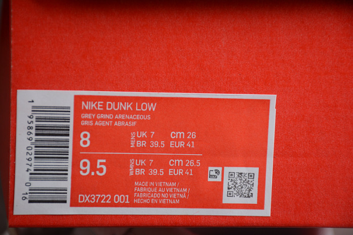 Nike Dunk Low Wolf Grey Pure Platinum DX3722-001