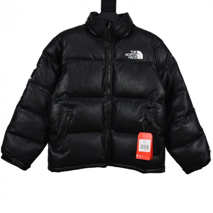 S*p*e x the n0*h f**e 17fw leather nuptse jacket