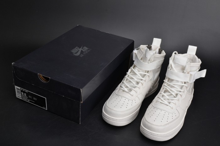 Nike Air Force 1 Mid “Triple Ivory” white AA6655-100
