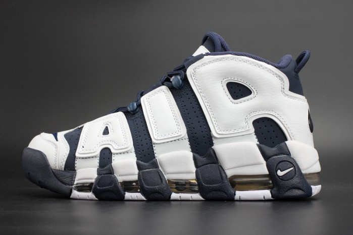 Nike Air More Uptempo “Olympic” White/Midnight Navy mens 414962-104