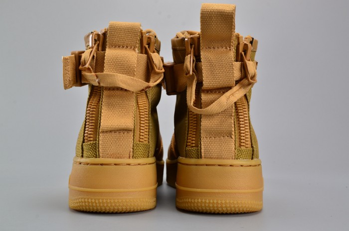 Nike SF Air Force 1 Mid Elemental Gold Leather Shoes AA3966-700