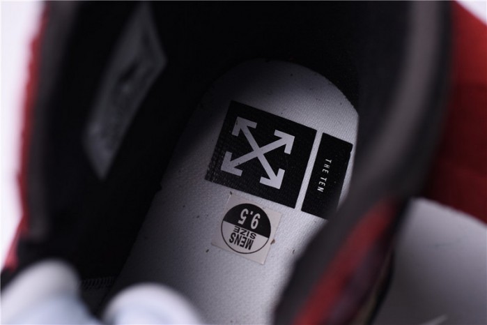 OW Air Jordan 1 Retro Chicago The Ten AA3834-101