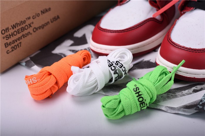 OW Air Jordan 1 Retro Chicago The Ten AA3834-101