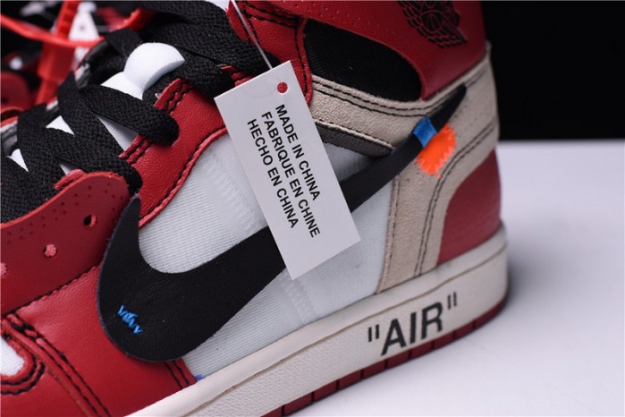 OW Air Jordan 1 Retro Chicago The Ten AA3834-101