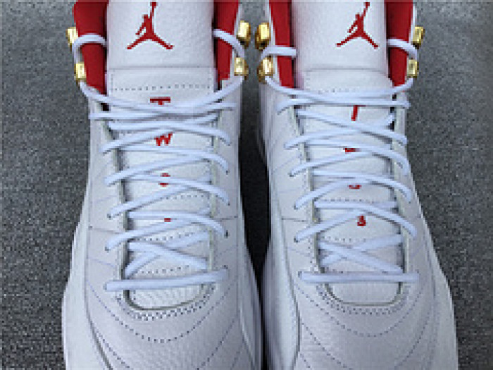 Air Jordan 12 FIBA White University Red 130690-107